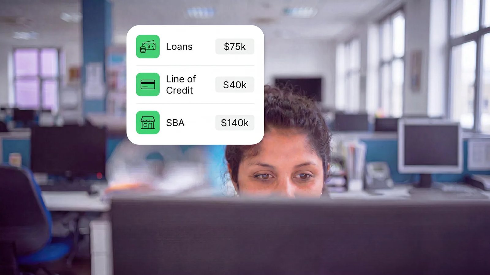 The Fintology broker platform showing a client application matched to lending options